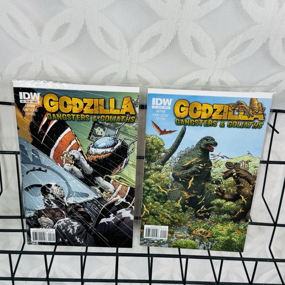 Godzilla Gangsters and Goliaths 1-2 Lot IDW Geoff‎ Darrow Cover